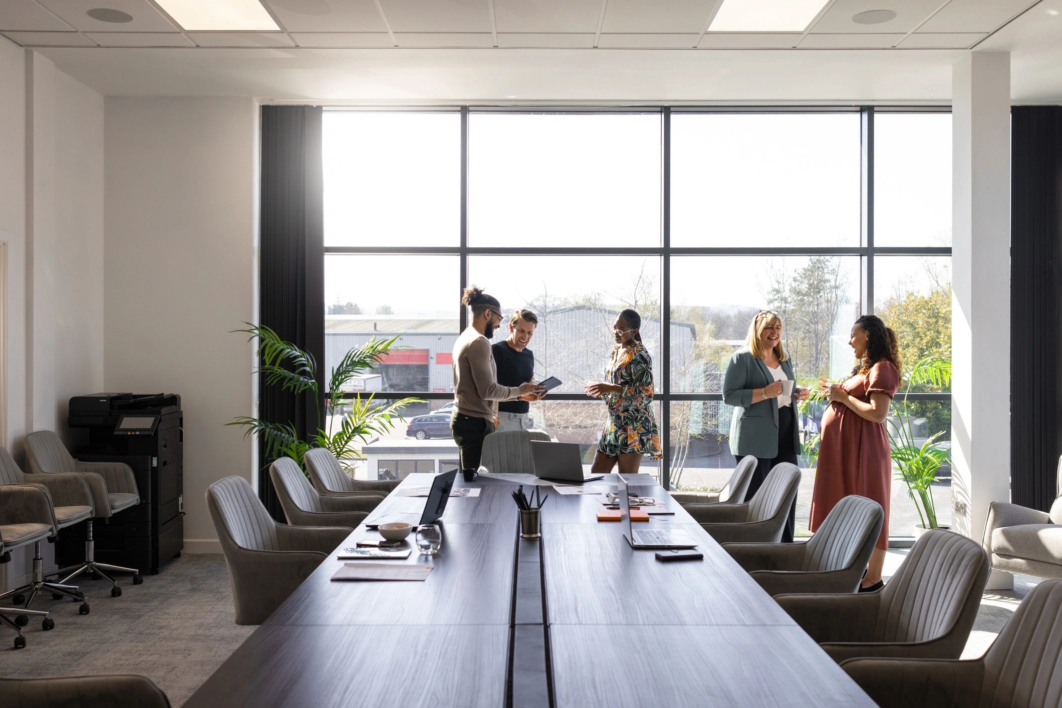 Professional team in a modern office